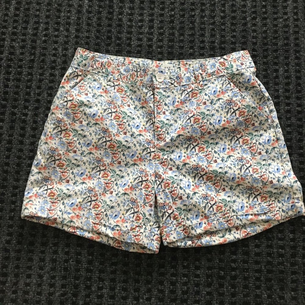 Gap Girl Flower Print Shorts (Size 18)